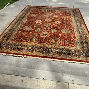 Vintage Persian Rug - Red Floral Design
