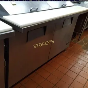 True 5' Mega-top Ref. Prep Table on Wheels