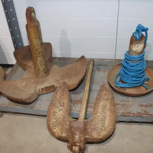 3 Kaukauna Boat Anchors: 30 lb., 20 lb. & 10 lbs.