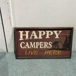Happy campers sign