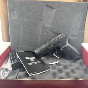 Sig P320 9MM
Two 17 round clips and box included