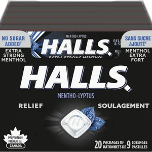 SEALED $39 1pk (9ct x20) HALLS No Sugar Added...