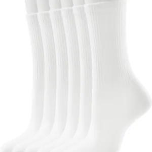 New 3pk Womens Crew Socks 3 Pairs Pack