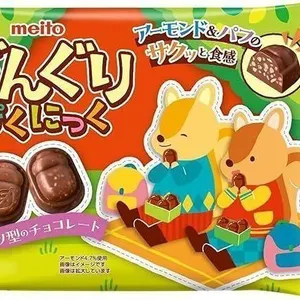 SEALED (81g x4) 4pk OKURUX Meito Chocolate Acorn