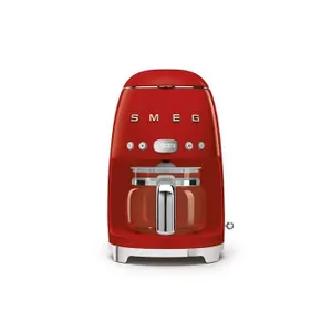 New $326 SMEG Drip Filter Coffee Machine - Red