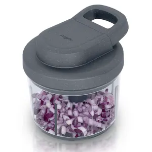 Zyliss Easy Pull Manual Food Chopper Gray