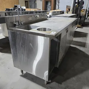 Stainless Steel Prep Table w/ Sink & Cooler
 UNRESERVED