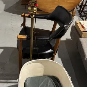 Floor lamp, chair and bassinet