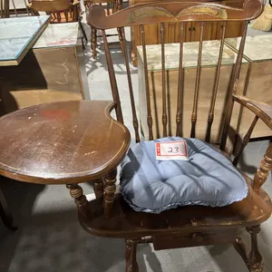 Chair with telephone table