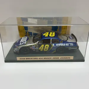 2006 Brickyard 400 Winner Jimmie Johnson #48 Lowe’s Diecast With Original Race Ticket Displayed In C