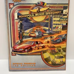 1998 Brickyard 400 Official Program and Ticket, Indianapolis Motor Speedway, August 1, NASCAR Event