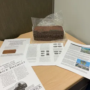 Indianapolis Motor Speedway Original 1909 'Yard of Bricks' Culver Block Racing Track Brick, Pat. May