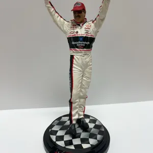 Dale Earnhardt NASCAR GM Goodwrench Service Plus Victory Edition Figure With Signed Base Display