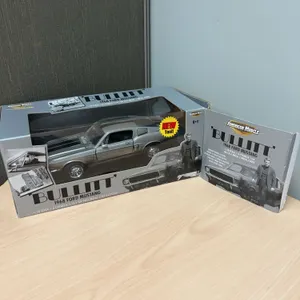 American Muscle 1:18 Die-Cast 1968 Ford Mustang GT500KR 'Bullitt' Collectible Model with Box and Boo