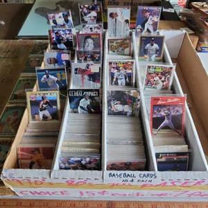 Large Box 1980s-1990s Baseball Cards, See Photos