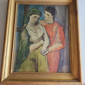 "The Lovers" By Pablo Picasso Print, Reproduction 14"X17"