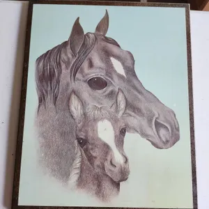 1975 Barbara Butler Horse Print ,16.75"X20.75"