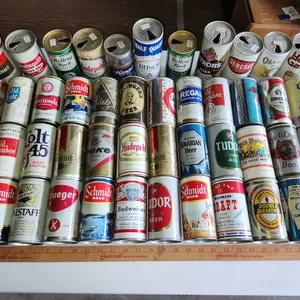 40+ Vintage Empty Beer Cans, See Photos