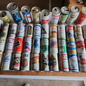 40+ Vintage Empty Beer Cans, See Photos