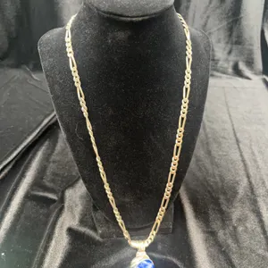 Sterling Silver Necklace with Lapis Lazuli Pendant