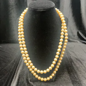 Double-Strand Faux Pearl Necklace With Floral Clasp Accent
