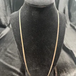 Sterling Silver Herringbone Necklace, 22 Inches