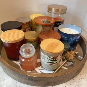 Serving Tray & Candles
