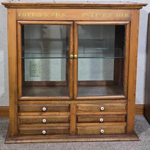 Potters Silk Thread Cabinet. 32.5 x 18 x 33. *you must bring adequate help to remove and load. Located on main floor. LR