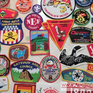 BOY SCOUTS OF AMERICA PATCHES. Gotta be 200 or more. See 13 photos for details and count 'em. K
