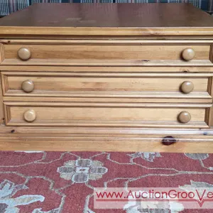 Broyhill Coffee Table with 3 Drawers. 34 x 34 x 18. *you must bring adequate help to remove and load. Located on main floor. LR2