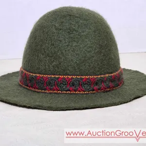 German? Wool? Hat. 12.5" Diameter. The head opening is 7". LR