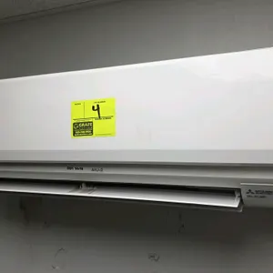 2021 Mitsubishi Electric Mr. Slim PKA-A12HA7 split-system heat pump indoor wall unit and 2020 Mitsubishi Electric PUY-A12NKA7 outdoor condensing unit.