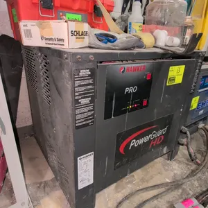 Hawker PH3R-24-865 PowerGuard HD industrial battery charger. Features lead-acid battery compatibility, 24 cells, 865 Amp Hours, and 164 max D.C. Amps 