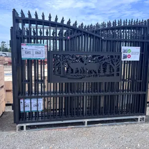 7FT(H)x 20FT(L)Metal Farm Driveway  Gate