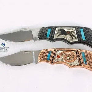 Franklin Mint Native American-Inspired Pocket Knives