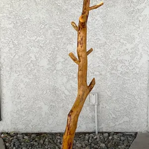 Rustic Log Coat Rack