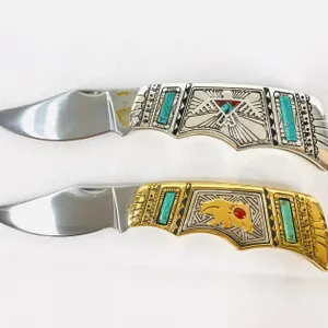 Franklin Mint Native American-Inspired Pocket Knives