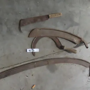Vintage Tools: Sickles, Sugar Beet Knife, 2 Side Blades