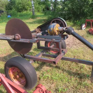 Bumper Hitch Trailer Style, PTO Drive Cross Cut Saw