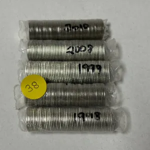 Roll of (2) 1998, 1999, 2008, 2010 Canada 10 Cents.