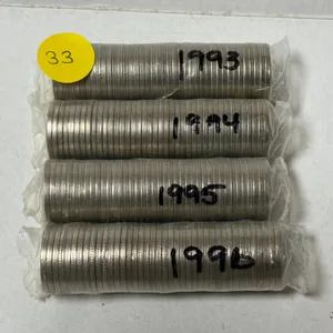Roll of 1993-1996 Canada 5 Cents.