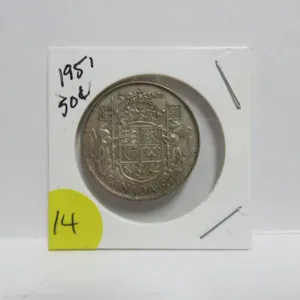 1951 50 Cents Canada Coin