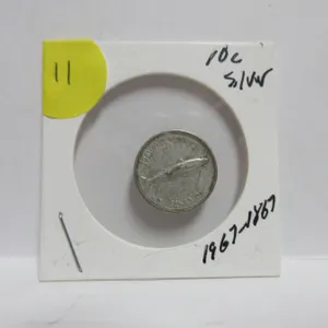 10 Cents 1867-1967 Canada Silver Coin