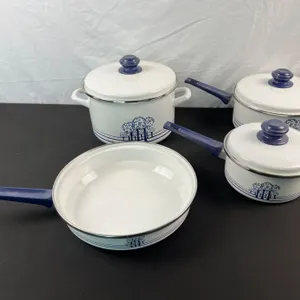 Braumann West Germany Enamaled Pots
