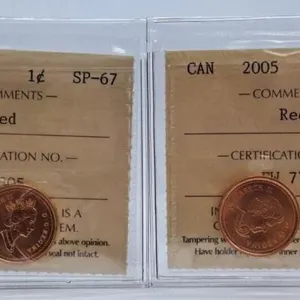 ICCS Graded Specimen 1997 "Red" Canada Penny and