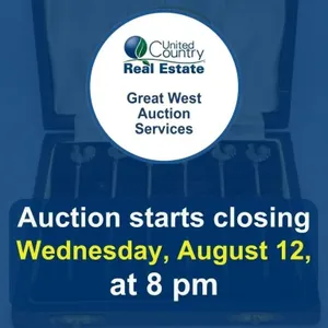 Auction begins to close Wednesday, August 12,