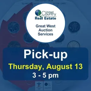 Pickup is Thursday, August 13, 2026, at 3 � 5 pm