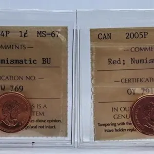 ICCS Graded Mint State 2004P and 2005P "Red"
