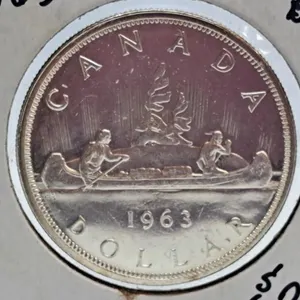 Brilliant Uncirculated 1963 Canada One Dollar