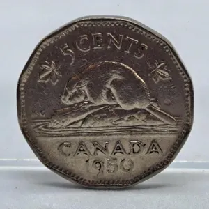 1950 Canada Nickel with Double HP